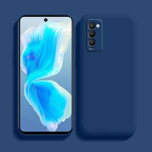 product_image_name-Tecno-Camon 18 Premier Luxury Soft Rubber Liquid Silicone Skin Touch Feel Cover Case Black-1