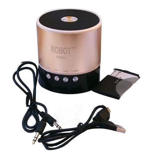 Shop Robot Robot 028u Mini Speaker With Fm Radio Memory Card Rose Gold Jumia Egypt