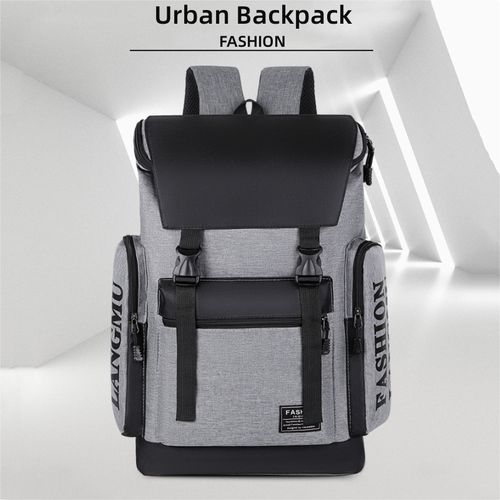 Shop Men s Casual Travel Backpack Computer Backpack School Bag Anti Theft Grey Jumia Uganda