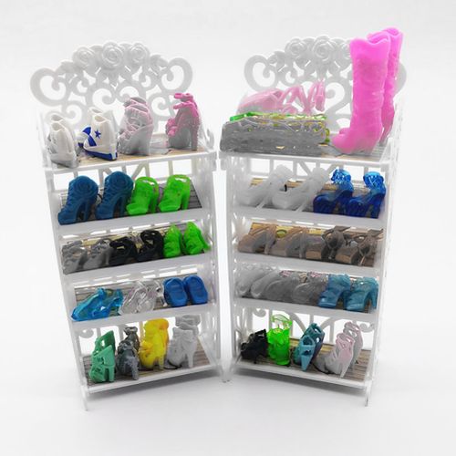 product_image_name-Generic-Mini Furniture Plastic Shoe Cabinet/Rack Model Toys For-6