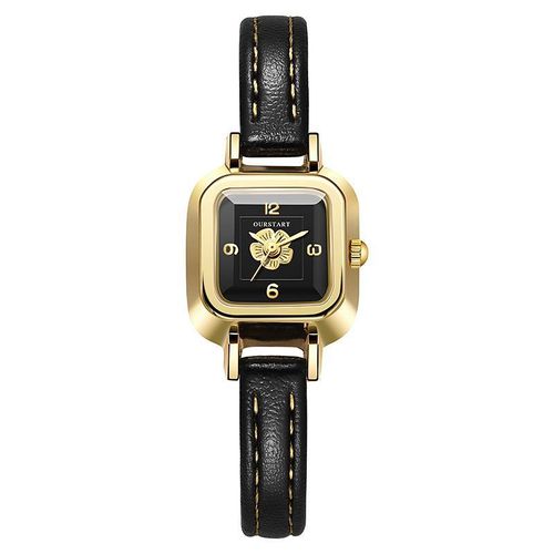 product_image_name-Fashion-Women Luxury Watches Ladies Wrist Watches Women Flower Leather Square Quartz Watch-3