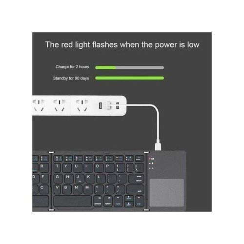 product_image_name-Generic-B089T Foldable-Rechargeable Keyboard with Touchpad, Bluetooth 5.1, 64 Keys, Portable, Magnetic Closure, Type-C Charging, ABS material, Compatible with iOS, Windows & Android devices.-3