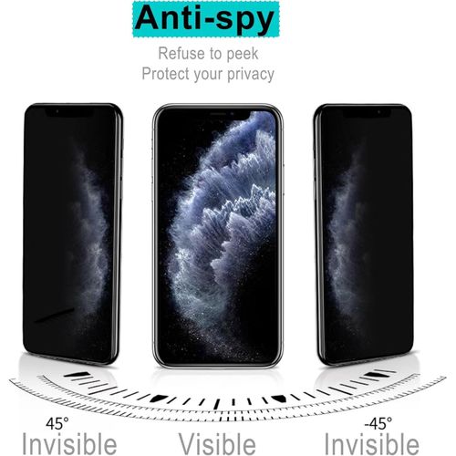 product_image_name-Generic-Infinix Hot 40 Privacy Tempered Glass Screen Protection Guard - Black-2