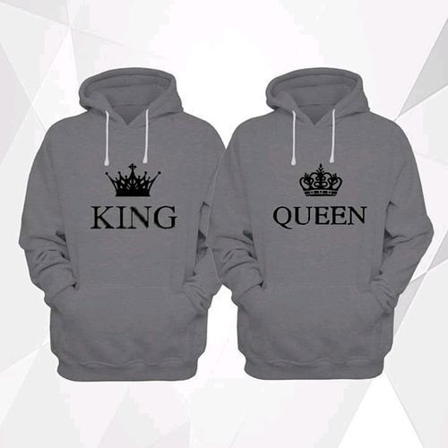 Shop King And Queen Couple Jumpers Grey Jumia Uganda