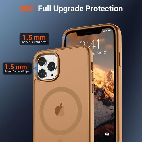 product_image_name-Generic-Iphone 15 Pro Max Case Shockproof Slim Translucent Matte Transparent Protective Phone Case- Brown-3