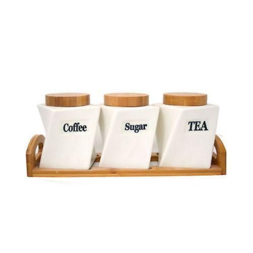 product_image_name-Generic-3 Piece Square Tea, Coffee, Sugar Bowl Canister Storage Set - White.-2