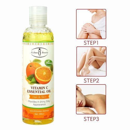 product_image_name-Generic-7 days Brighten Vitamin C Essential Body Oil For Hair and Skin Nourishing Repair Improving Dullness Whitening Oil-1