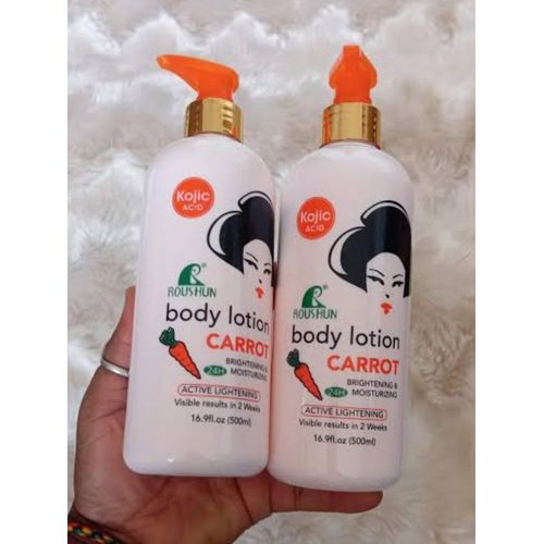 product_image_name-Roushun-Carrot Brightening & Moisturizing Body Lotion with Kojic Acid. Lightens, Removes Scars, Blemishes, Red & Dark Spots, Imperfections, Lightens, Evens the skin tone, Hydrates, Softens & Smooths.-3
