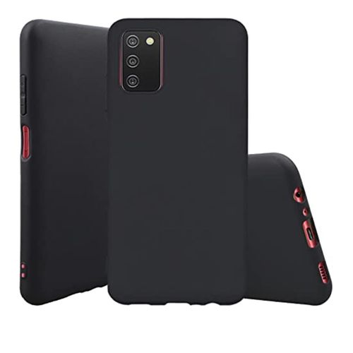 product_image_name-Generic-Sides Full Protection Silicon Back Cover Case for Samsung Galaxy A03s - (Black)-2