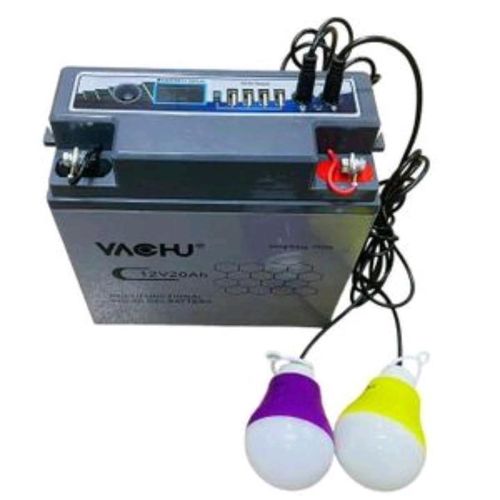 product_image_name-Gel-12V 58 Ah Multifunctional Battery with In-Built MPPT controller And Inverter + 4 USB Port ( AC)  For Charging-- Grey /black -1