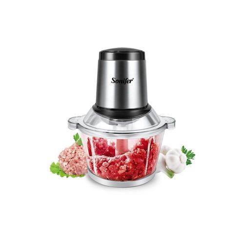 product_image_name-Generic-Electric 1.8L Food Processor Meat Mincer Grinder Sausage Machine, Silver.-1