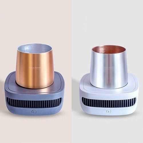 product_image_name-Generic-Instant Beverage Fast Heating Cup Cooler Smart Holder USB Refrigerator- Silver-6