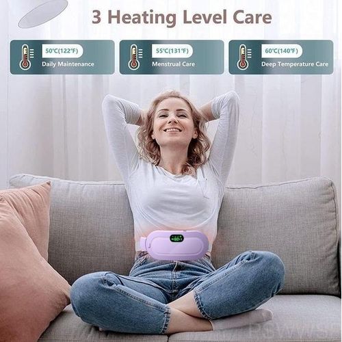product_image_name-Generic-MenstrualHeating Pad Belt with Vibration ForMenstrual Pain Relief,MENSTRUALCUP Cordless Period Cramp Relief Massager Belt-2