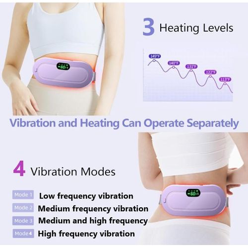 product_image_name-Generic-MenstrualHeating Pad Belt with Vibration ForMenstrual Pain Relief,MENSTRUALCUP Cordless Period Cramp Relief Massager Belt-3