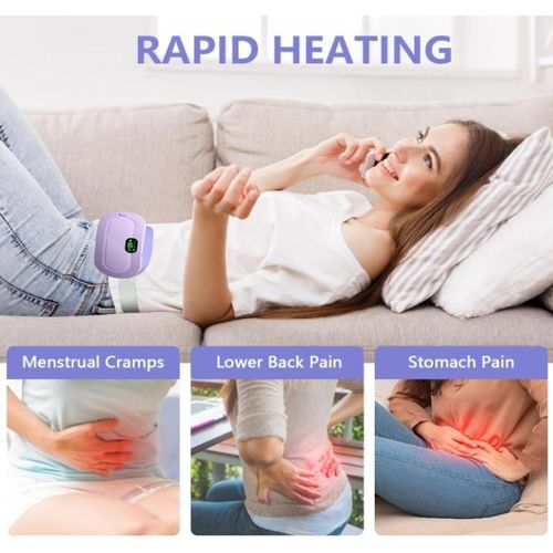 product_image_name-Generic-MenstrualHeating Pad Belt with Vibration ForMenstrual Pain Relief,MENSTRUALCUP Cordless Period Cramp Relief Massager Belt-6