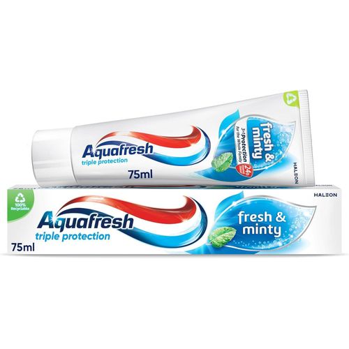 product_image_name-Aquafresh-Fresh & Minty Fluoride Toothpaste, Triple Protection, Rebuilds Enamel Strength, Helps Protect Gums & Refreshes Breath, 75ml (UK)-1