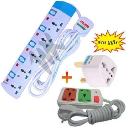 product_image_name-Generic-Power King 5 Way Heavy Duty Power Extension Socket With Switch + 2 Way Extension, Adaptor-1