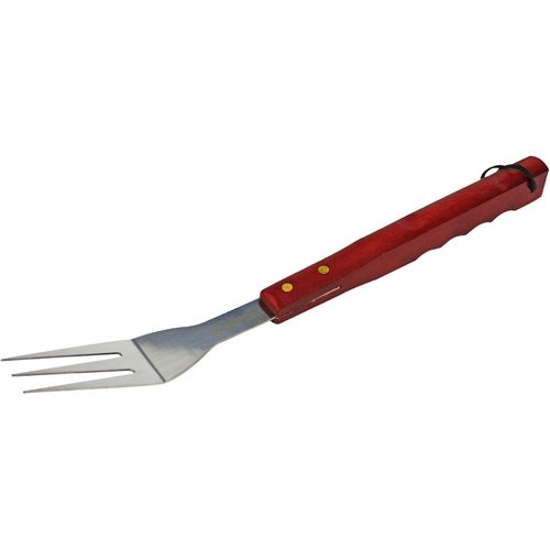 product_image_name-Generic-3-Piece Chefs Basics Grill Cutlery - Grill Tongs, Grill Spatula and Grill Fork Made of Stainless Steel - BBQ Grill Accessories Barbecue Tool Set with Wooden Handle For Cooking, Backyard Barbecue & Outdoor Camping - Multicolor-6