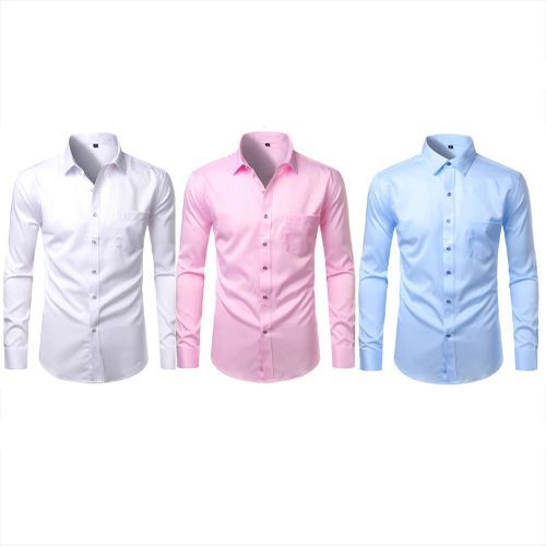 New style mid-length white shirt (Pink), Lazada