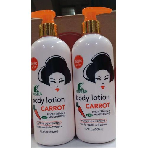 product_image_name-Roushun-Kojic Acid Carrot Brightening & Moisturizing 24hr Body Lotion-500ml-1