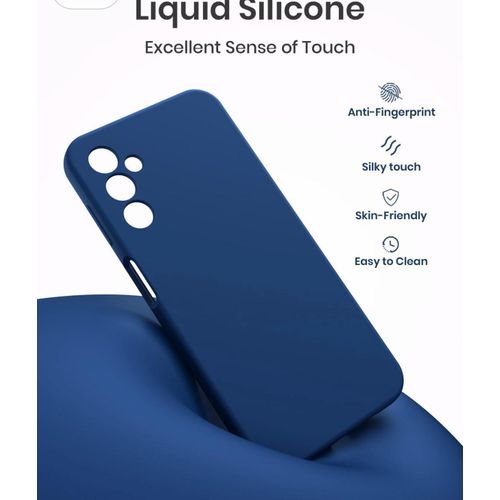 product_image_name-Generic-Samsung Galaxy A14 5G, A14 4GPhone Case, Soft Silicone Slim-fit Phone Cover with Camera Protection, Anti-Scratch & Cute Colors, Blue -2