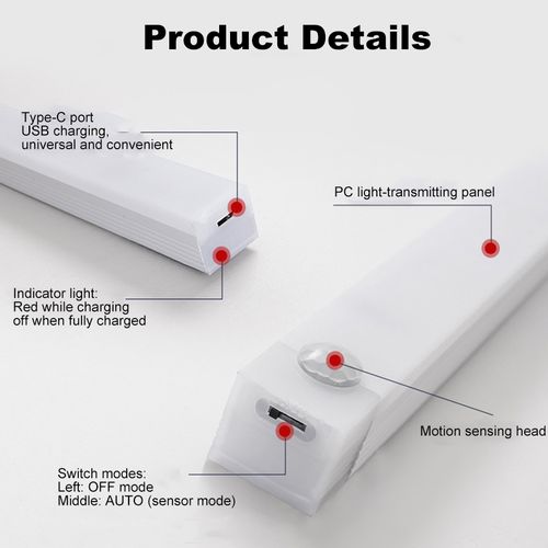 product_image_name-Mythco-Under Cabinet Lighting USB Charging Motion Sensor Lighting 30CM-5