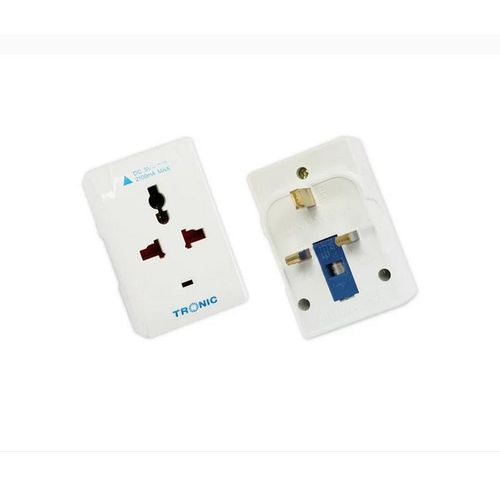 product_image_name-Generic-2 USB Charging Port 2pin &3pin Socket Suitable for All Kind of Plugs-White-2