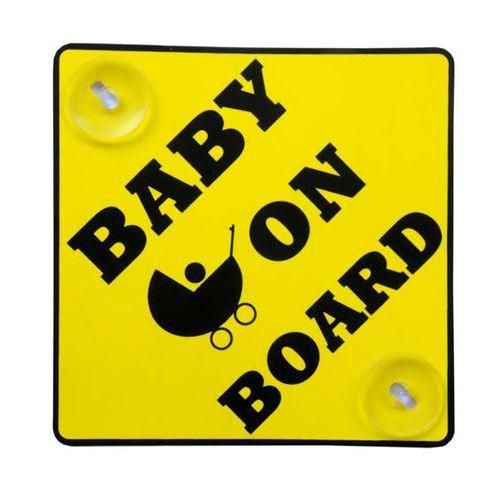 product_image_name-Generic-Baby On Board Car Sign Sticker - Yellow-1