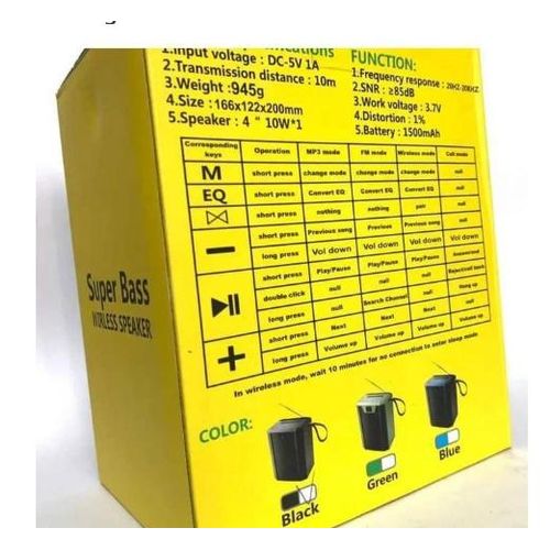 product_image_name-BoomBest-Powerful Bluetooth Wireless Speaker With Radio LN-1316BT- Multicolor-6