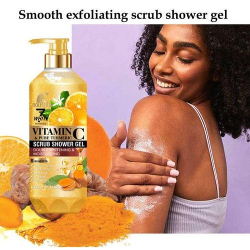 product_image_name-Roushun-Vitamin C & Pure Turmeric Exfoliating  Scrub Shower Gel Body Wash  For whitening ,Anti-acne ,Glowing ,Hydrating-1