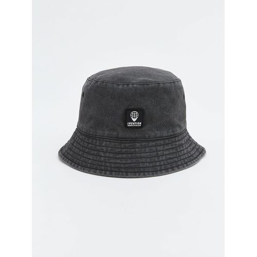 product_image_name-Lc Waikiki-Embroidered Men's Bucket Hat - Black-1