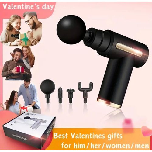 product_image_name-Generic- Massage Gun DEEP Tissue Relaxation & Muscle Recovery 6SPEED 4 ATTACHMENTS USB Charger-2