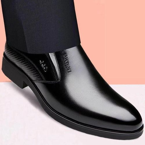 Shop Men s Fashion Cover Foot Business Leather Shoes Black Jumia Uganda