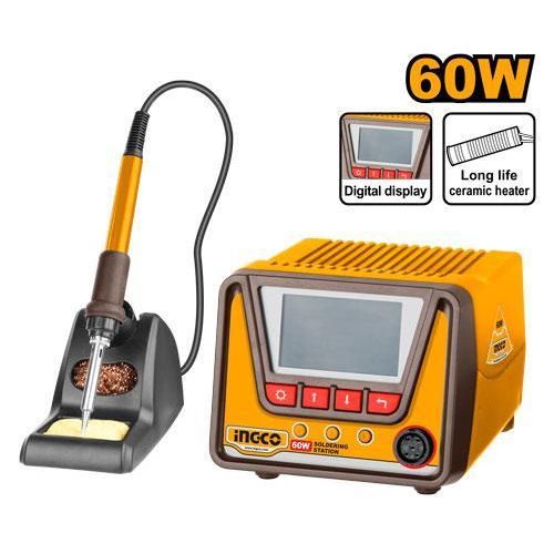 product_image_name-INGCO-Digital Display Soldering Station 60W - Orange / Black-1