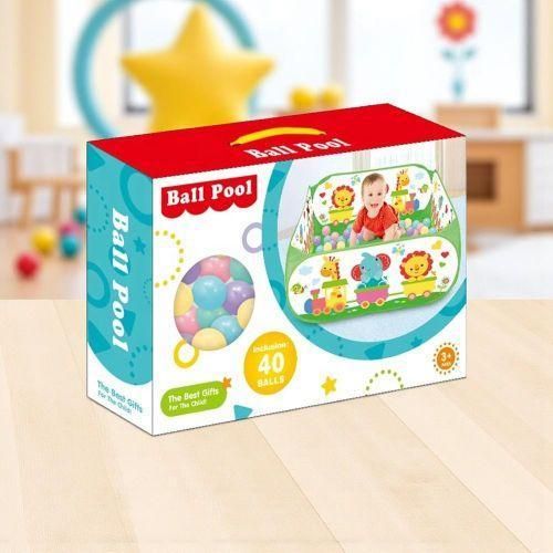 product_image_name-Generic-Toy Fun Large Pop Up Animal Ball Pits, Play Tent for Babies Kids Toddlers Boy Girls , Indoor Outdoor Play with 40 Balls Included -2