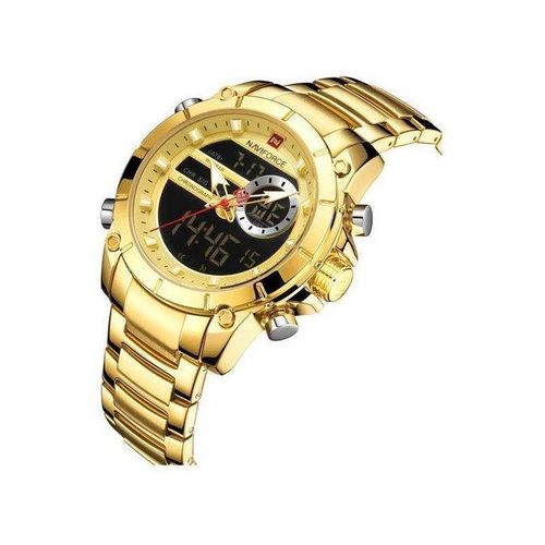 product_image_name-Generic-Naviforce Waterproof Mens Dual Led Watch - Gold-1