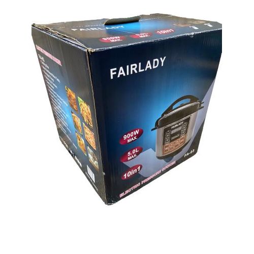 product_image_name-Generic-Electric Pressure Cooker And 5L Rice Cooker - Gold-3