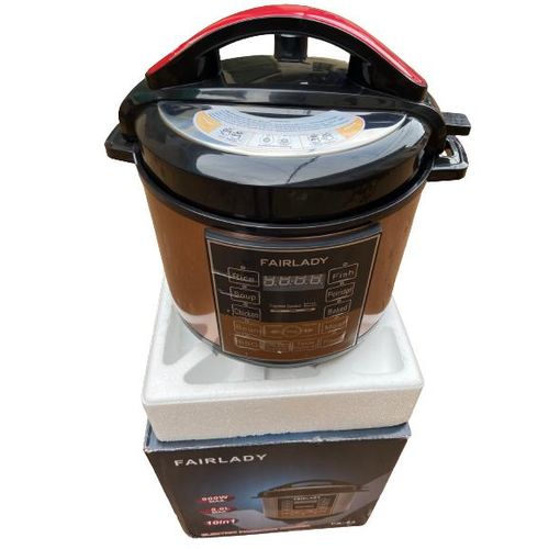 product_image_name-Generic-Electric Pressure Cooker And 5L Rice Cooker - Gold-4