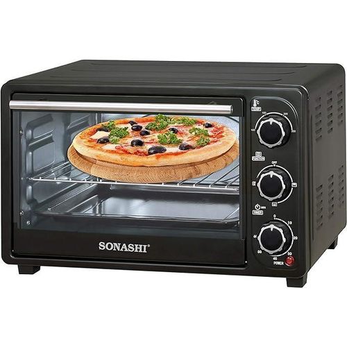 product_image_name-Sonashi-21 Liters Electric Oven With Rotisserie And Timer-Black/Silver-4