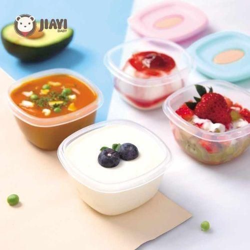 product_image_name-Generic-4Pc Baby Food Storage Container Boxes - Multi-colour.-4