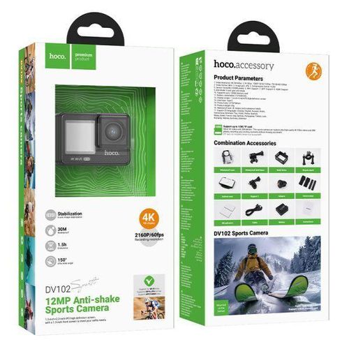 product_image_name-Hoco-DV102 Sport Action Camera 12MP - Black-2