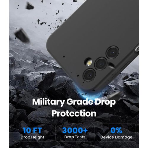 product_image_name-Generic-Galaxy A14 4G / 5G Case - Soft Liquid Silicone Shockproof Back Cover (Black)-3