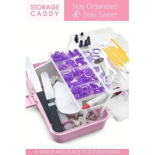 product_image_name-Generic-Fondant Tools Cake Decorating Supplies - 123pc Baking Kit, Icing Piping Bags, Tips, 2 Offset Spatula, Letter And Shape Cutters, Baking Mat, Rolling Pin, Pastry, Cookie, Cupcake & Frosting Accessories - Multicolors-6