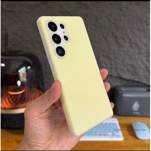 product_image_name-Generic-Samsung Galaxy S23 ultra Silicone Case-Yellow-3