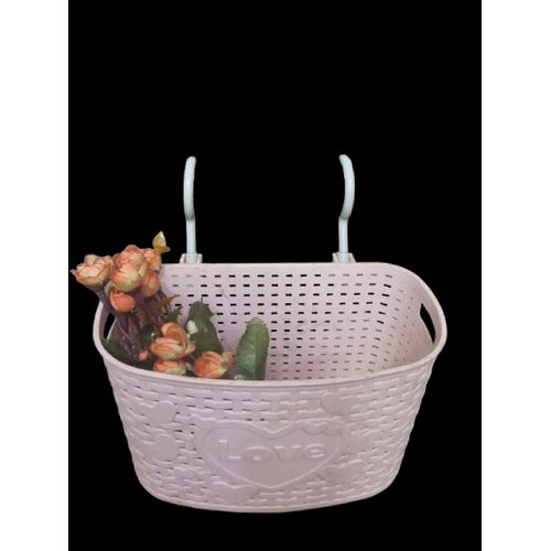 product_image_name-Generic-Multipurpose Flower Storage Basket With Hooks-Pink-2