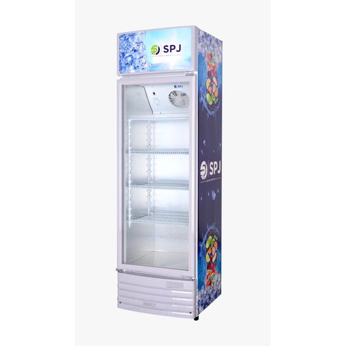 product_image_name-SPJ-400L Beverage Cooler Chiller Showcase Freezer- White (3 YRS WRNTY)-2