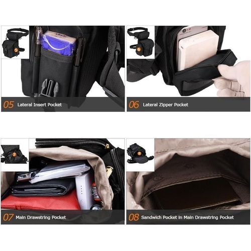 product_image_name-Generic-Multi-Purpose Drop Leg Pouch for Men Tactical Drop Leg Pouch Bag Thigh Bag Motorcycle Leg Bag for Men Waist Pack for Military Cycling Hiking Hunting Riding Camping, Cycling Hiking horse Riding-4