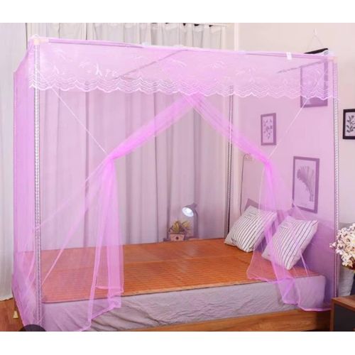 product_image_name-Generic-4 stand Mosquito Net - pink-1