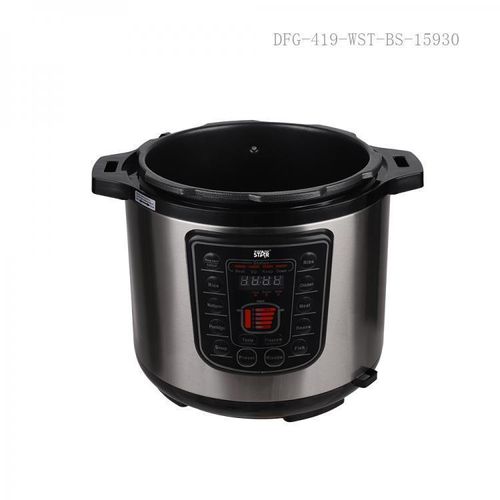 product_image_name-Winningstar-6L Electric Pressure Cooker Pot Rice Cooker Steamer Multicooker With Rice Measuring Cup Scoop 90cm Pure Copper Charging Wire BS Plug- Silver-2