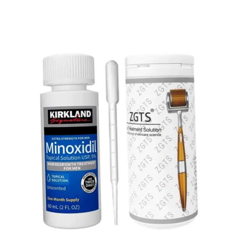 product_image_name-Kirkland Minoxidil-5% ZGTS 192 Needles Dermaroller Combo Beard -1